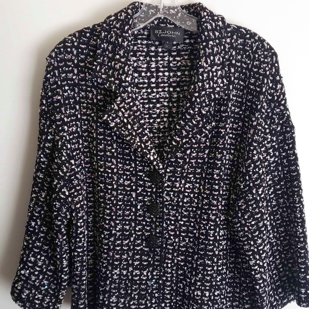 Pristine St. John Couture Tweed Jacket Size 10